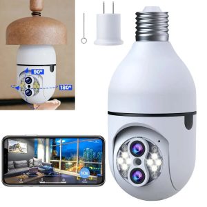 دوربین مداربسته چرخشی لامپی سیمکارت خور